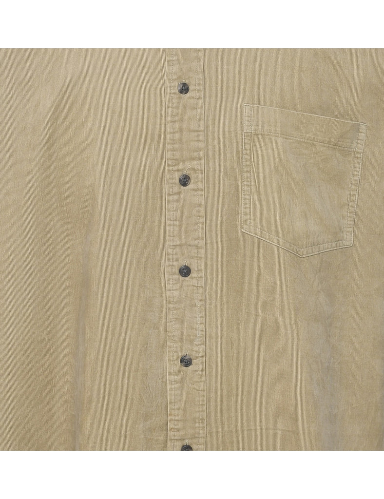 Corduroy Beige Shirt - XL