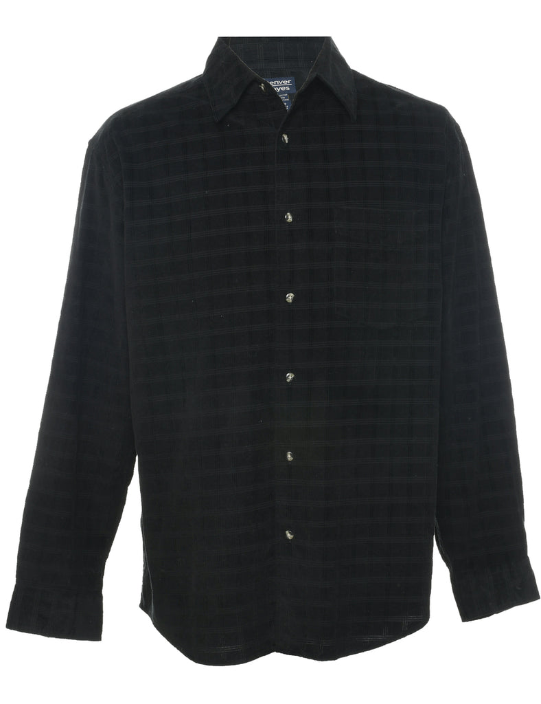 Corduroy Black Shirt - S