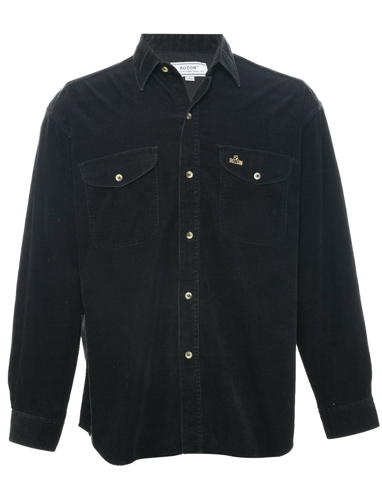 Corduroy Black Shirt - L