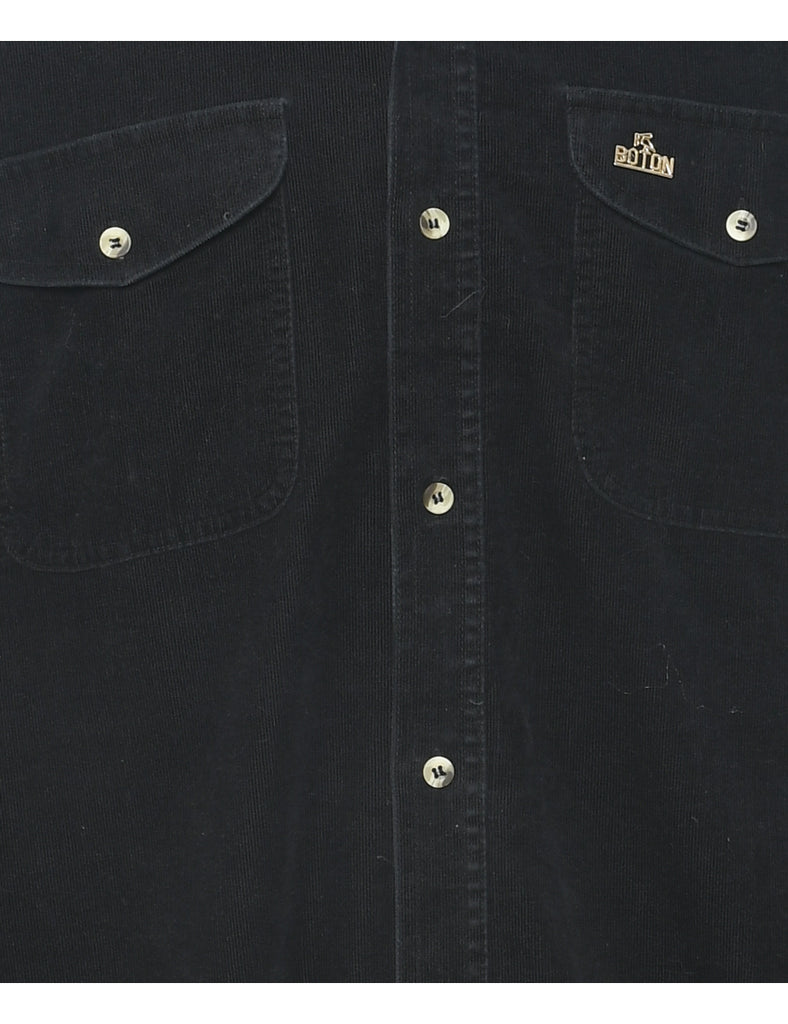 Corduroy Black Shirt - L