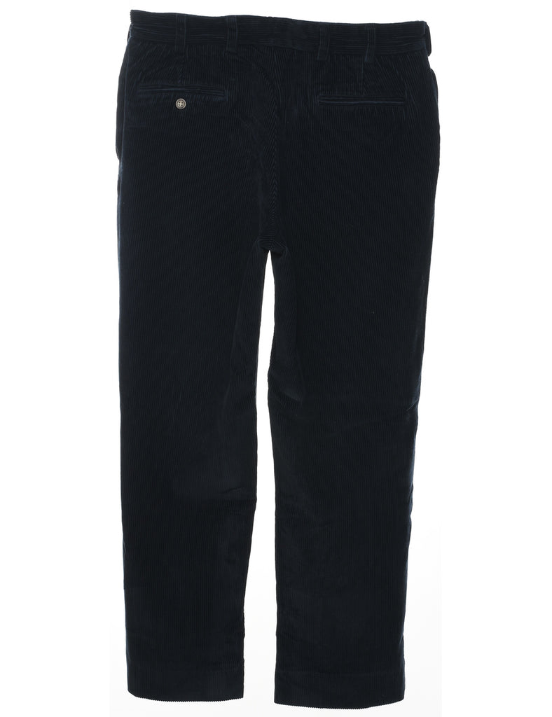 Corduroy Black Trousers - W34 L30