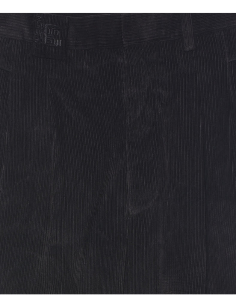 Corduroy Black Trousers - W33 L33