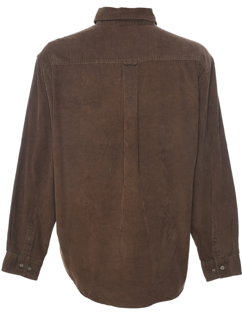 Corduroy Brown Shirt - L