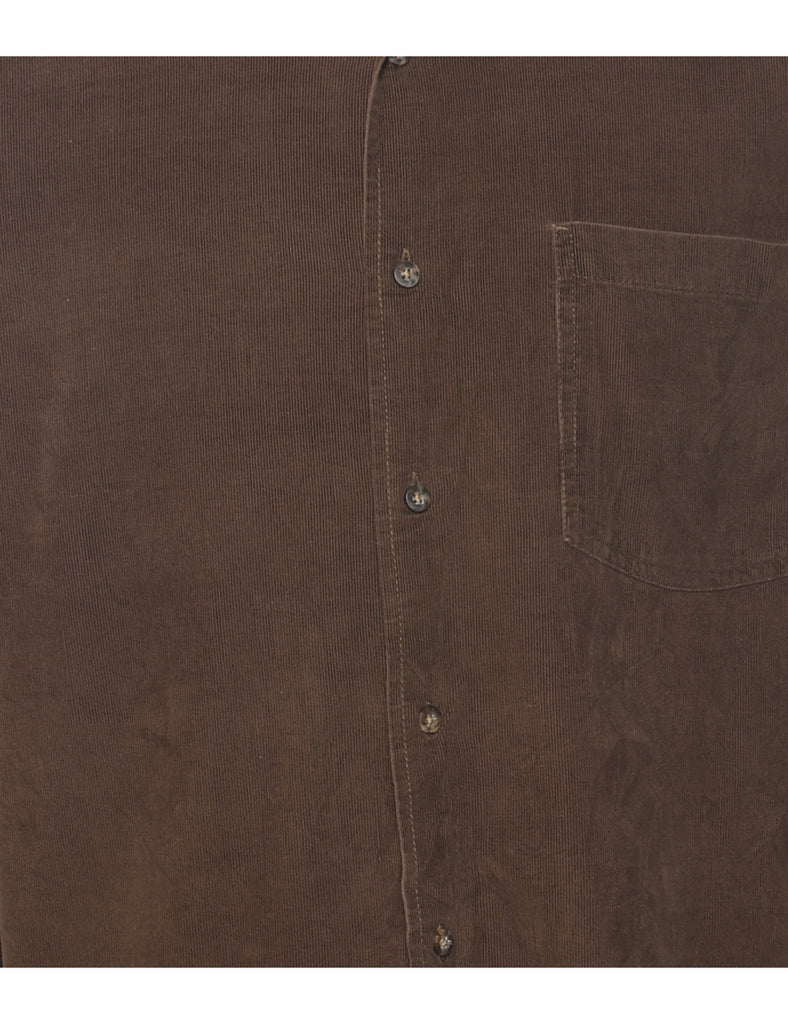 Corduroy Brown Shirt - L