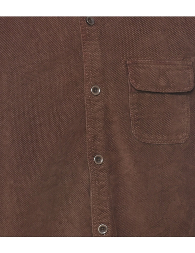 Corduroy Brown Shirt - M