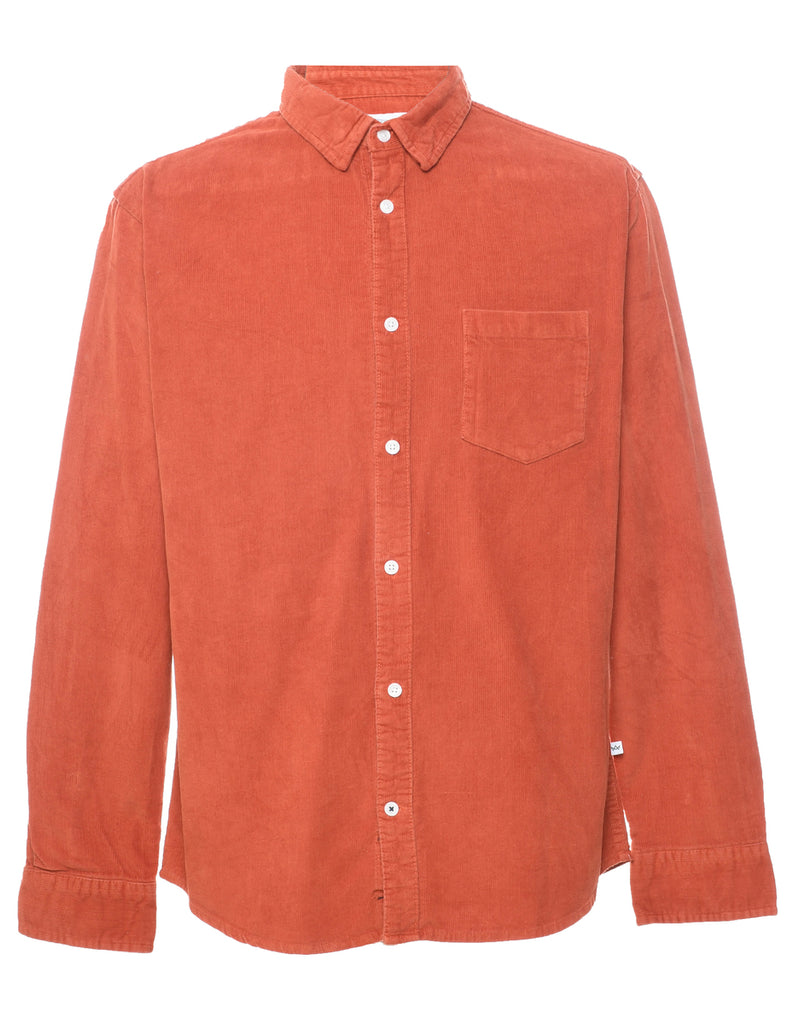 Corduroy Burnt Orange Shirt - XL