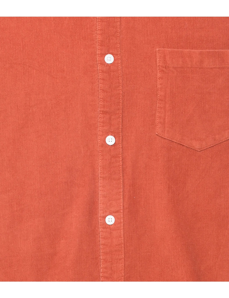 Corduroy Burnt Orange Shirt - XL