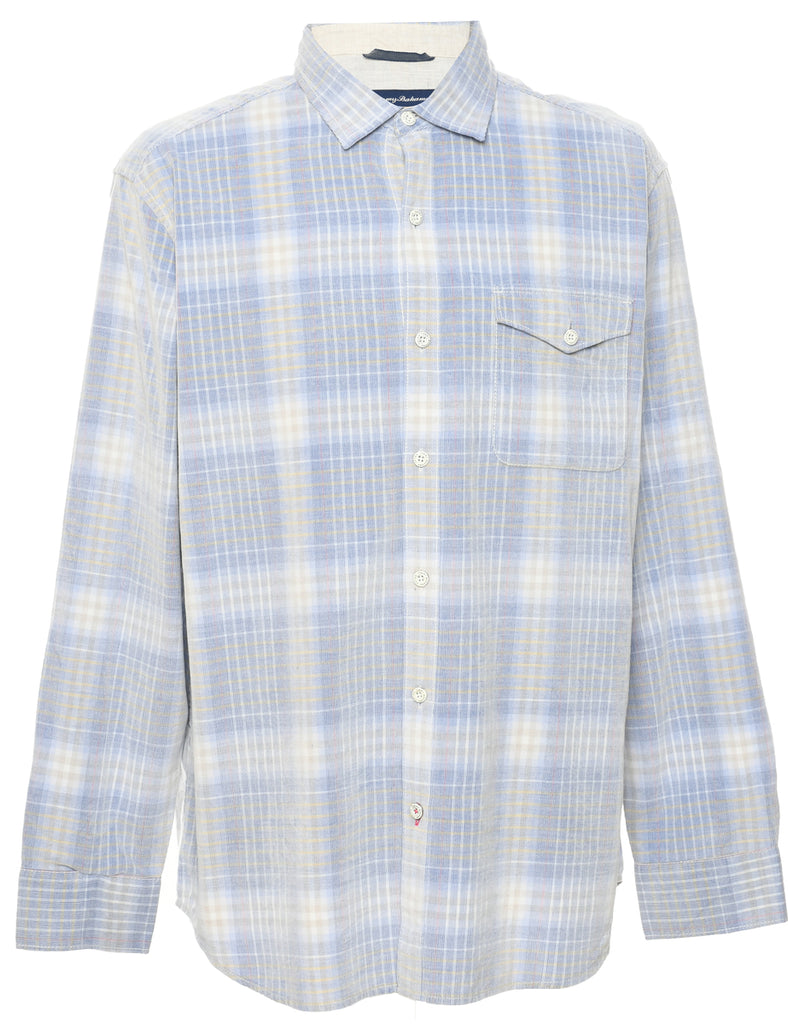 Corduroy Checked Shirt - L