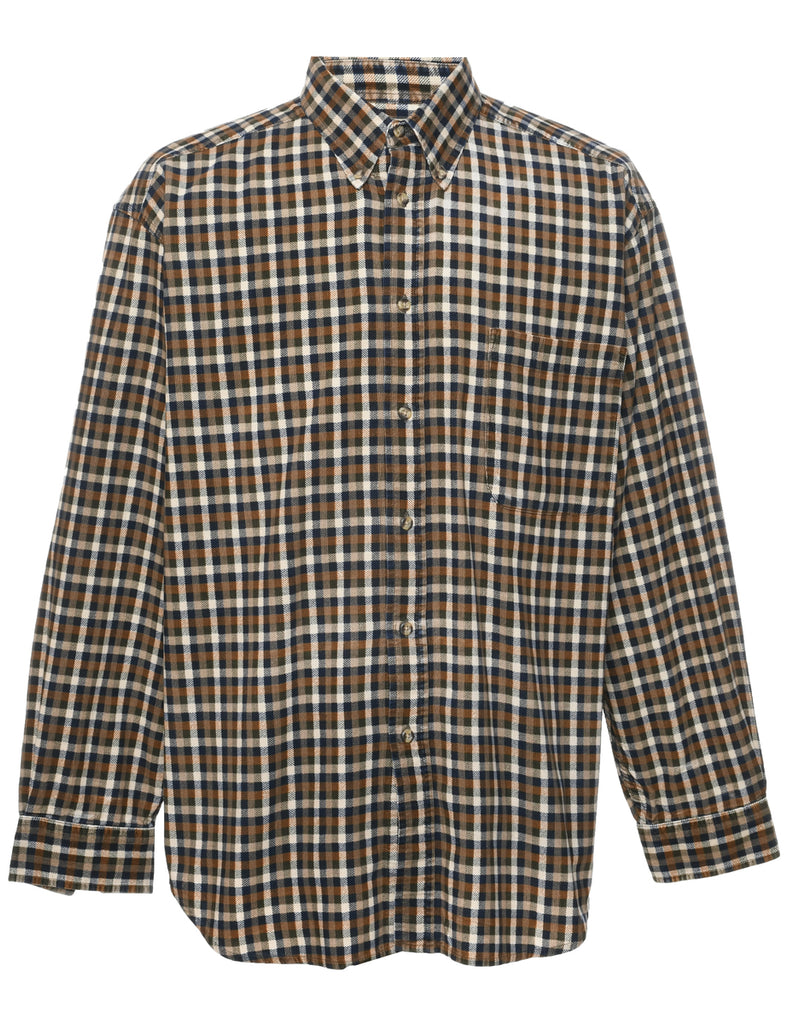 Corduroy Checked Shirt - L