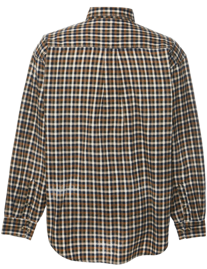 Corduroy Checked Shirt - L