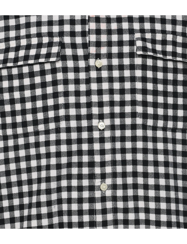 Corduroy Checked Shirt - L