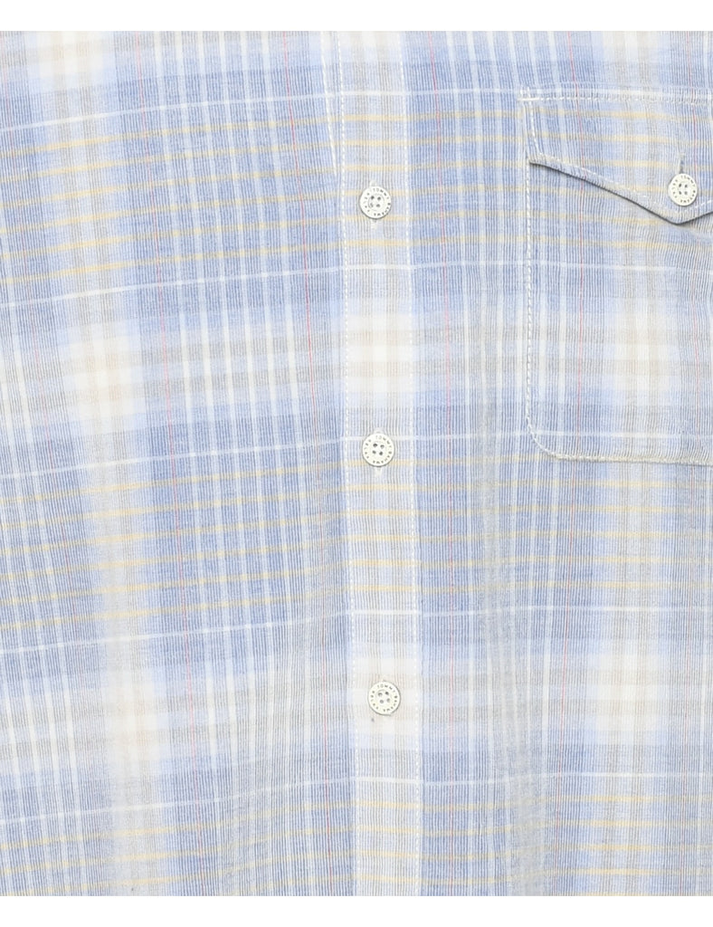 Corduroy Checked Shirt - L