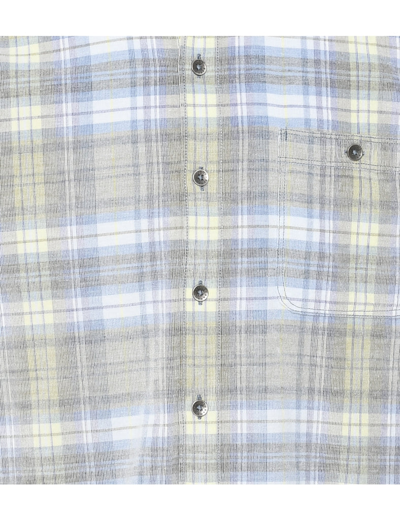 Corduroy Checked Shirt - M