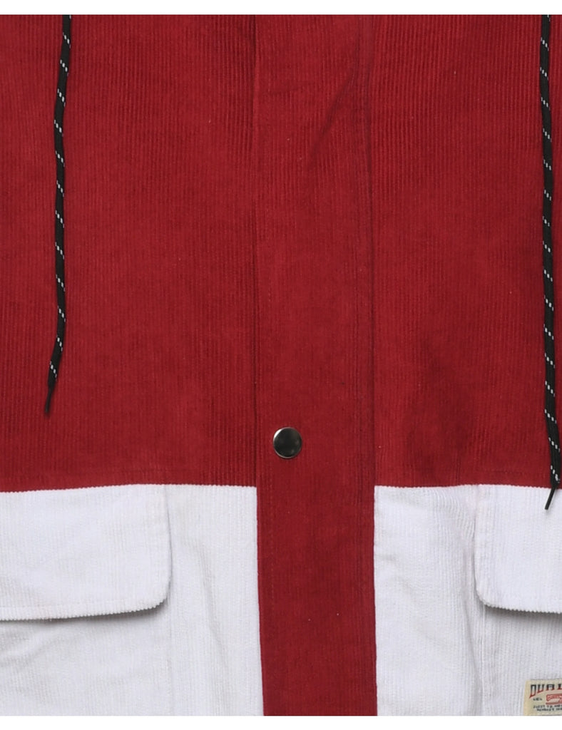 Corduroy Colour Block Jacket - L