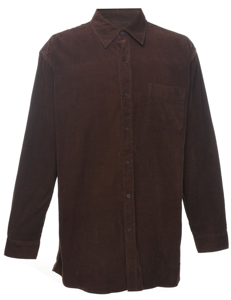 Corduroy Dark Brown Shirt - L