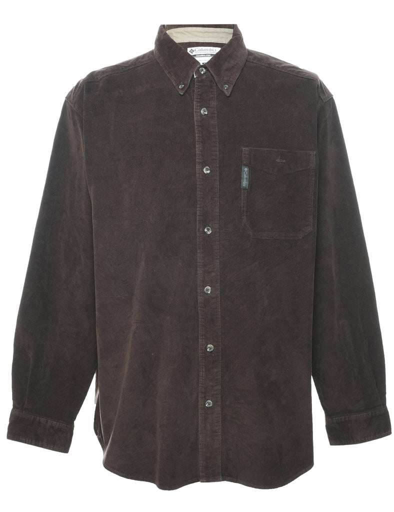 Corduroy Dark Brown Shirt - L