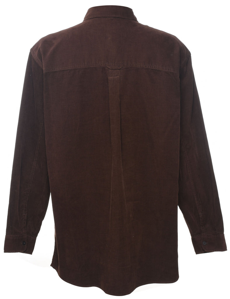 Corduroy Dark Brown Shirt - L