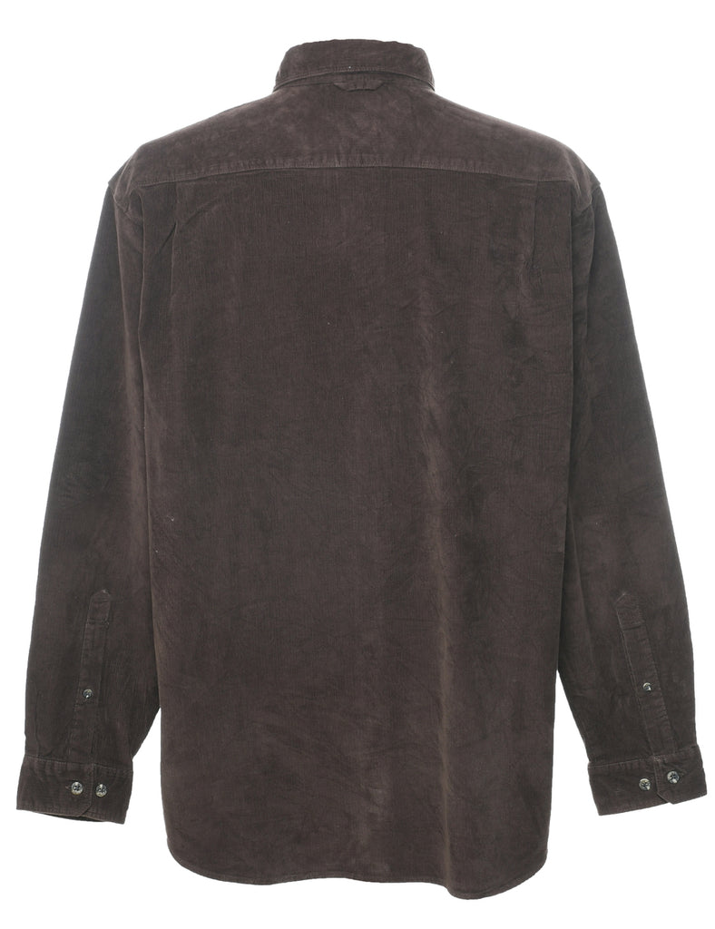 Corduroy Dark Brown Shirt - L