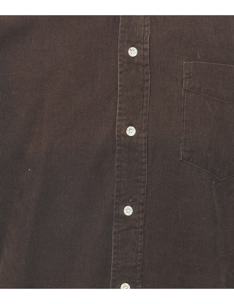 Corduroy Dark Brown Shirt - M