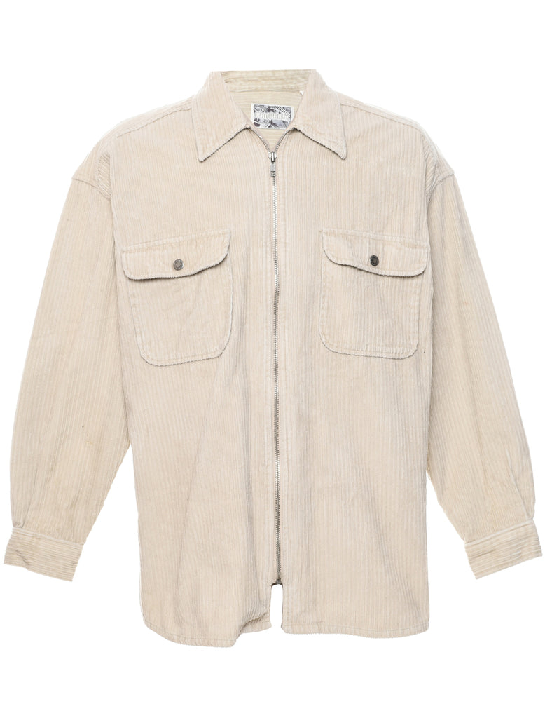 Corduroy Fabric Shirt - M