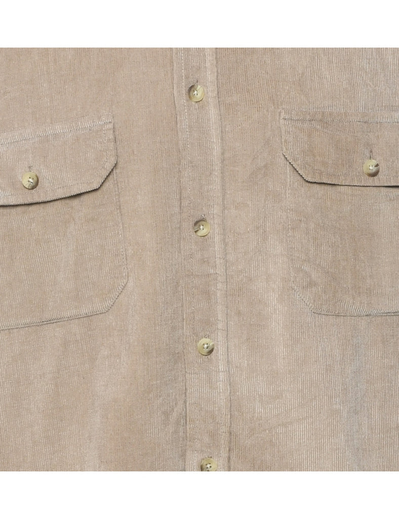 Corduroy Light Brown Shirt - L