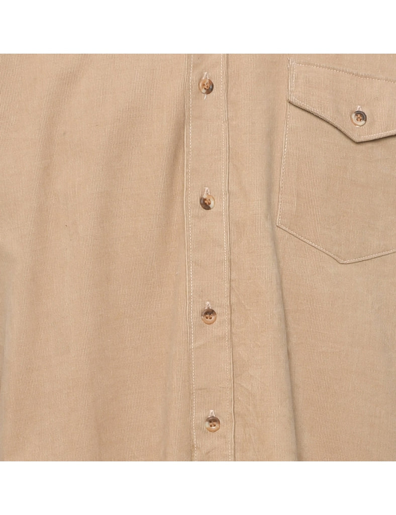 Corduroy Light Brown Shirt - S