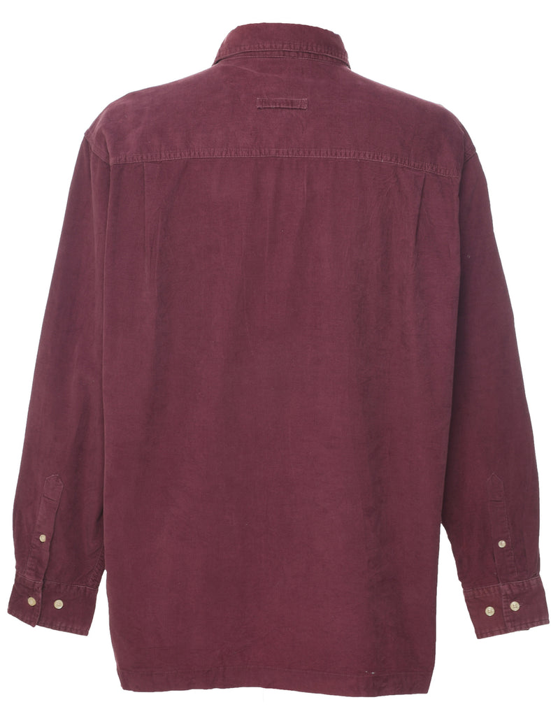 Corduroy Maroon Shirt - L