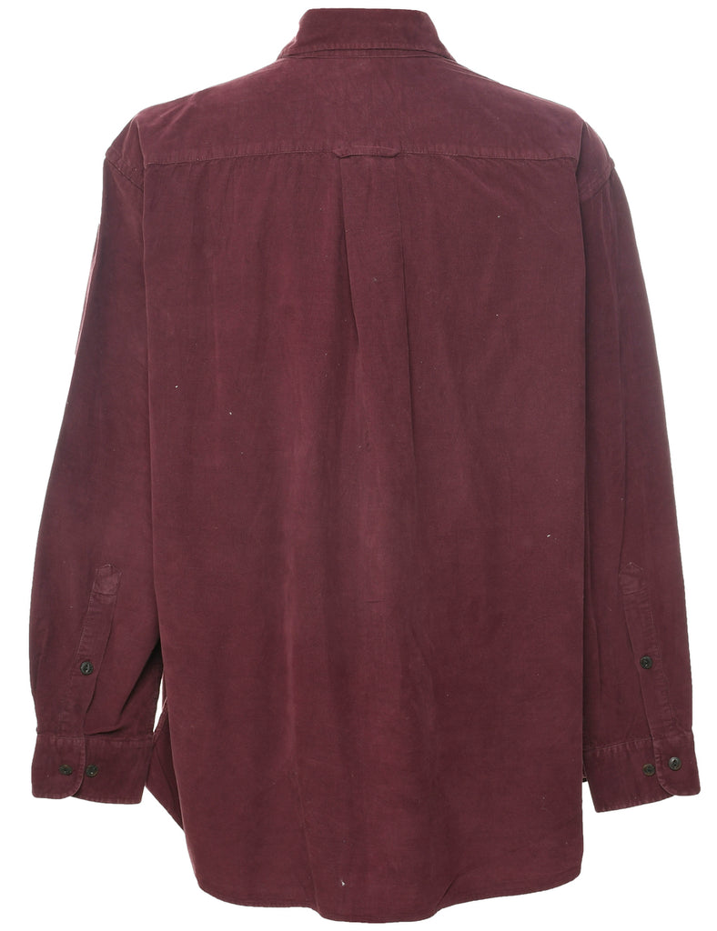 Corduroy Maroon Shirt - XL