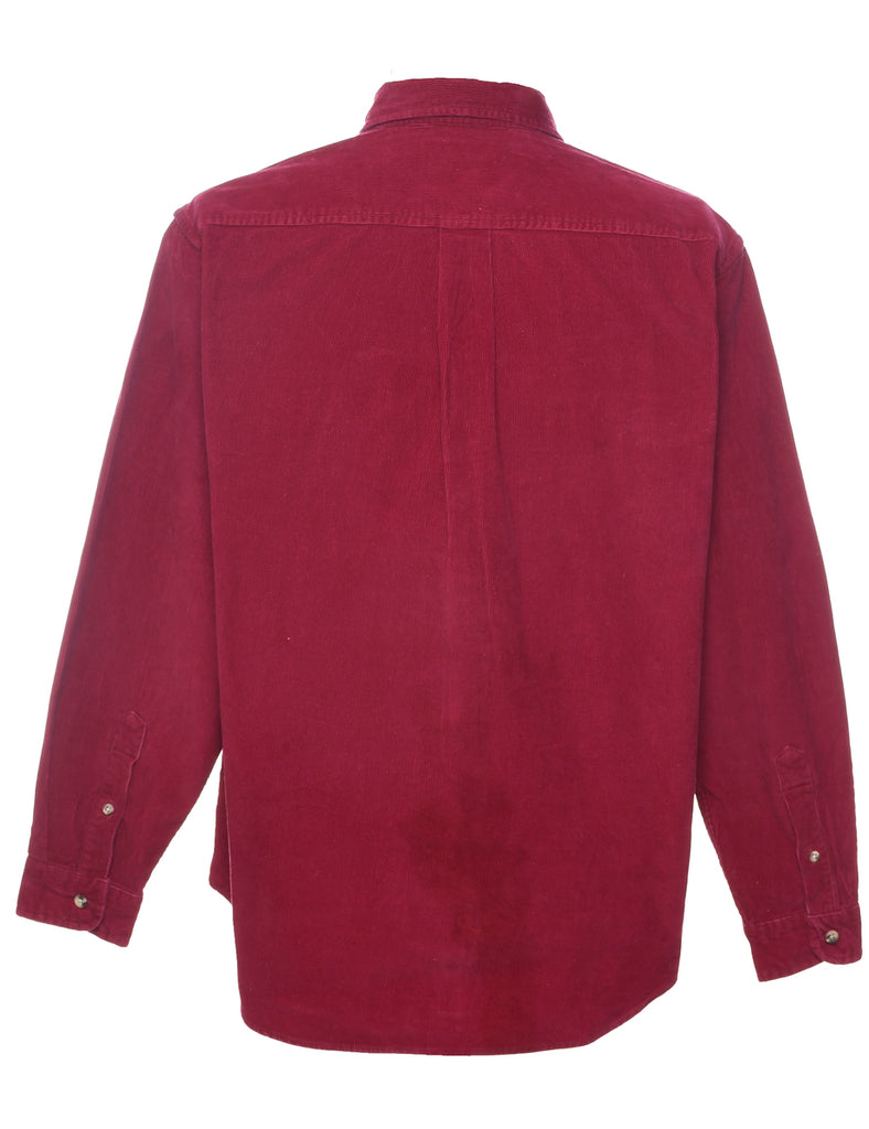 Corduroy Maroon Shirt - L