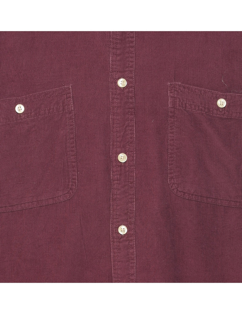 Corduroy Maroon Shirt - L