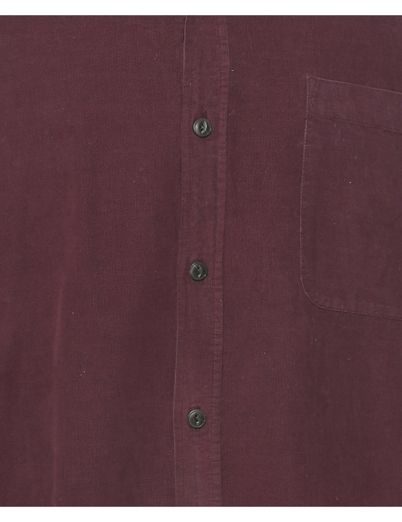 Corduroy Maroon Shirt - XL