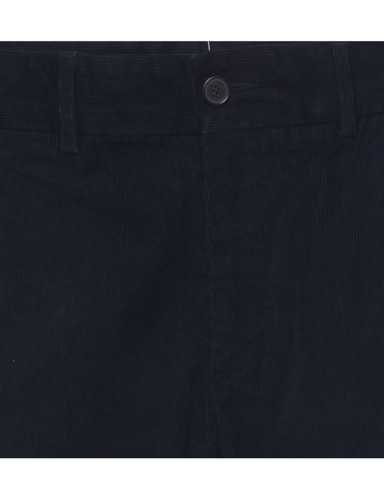 Corduroy Navy Trousers - W31 L33