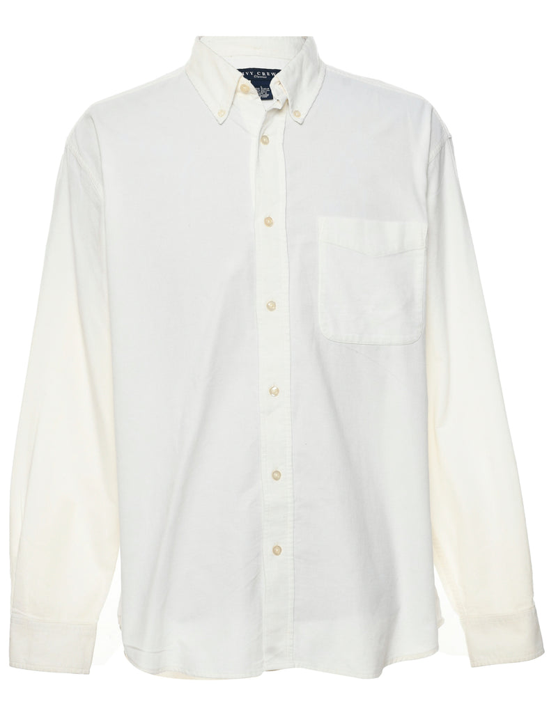 Corduroy Off White Shirt - L