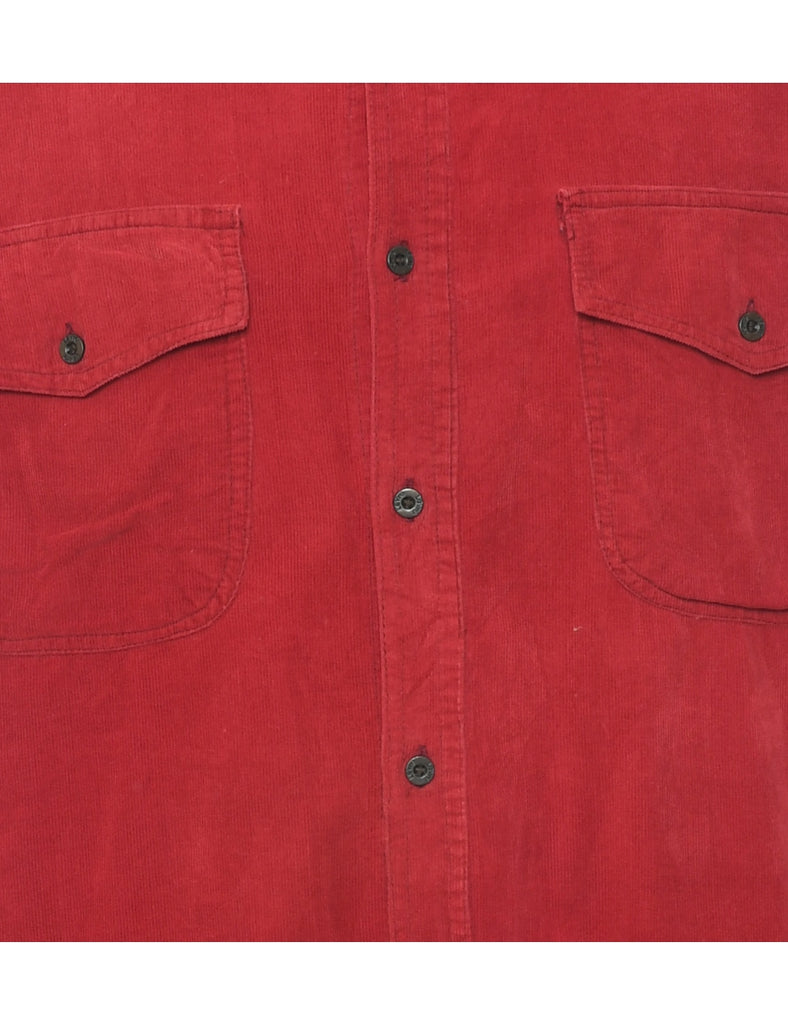 Corduroy Red Shirt - L