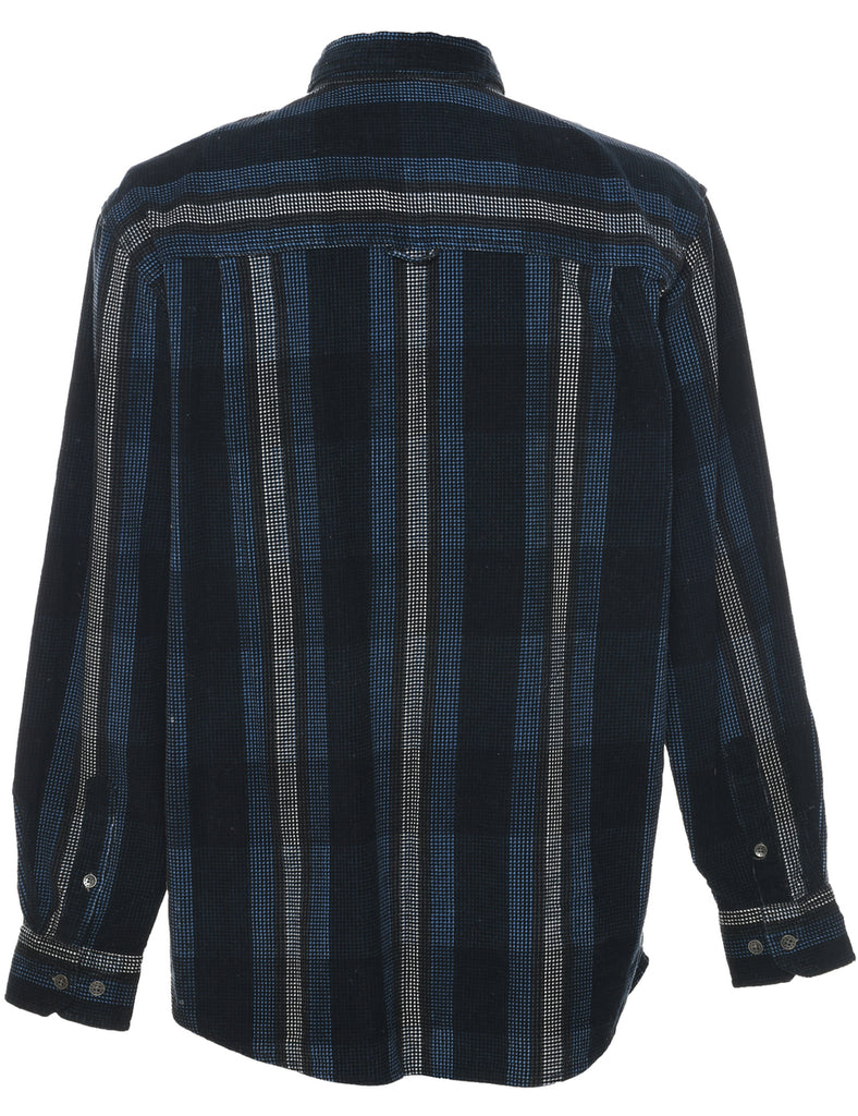 Corduroy Striped Pattern Shirt - S