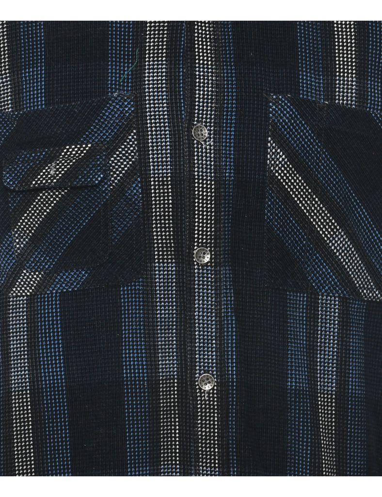 Corduroy Striped Pattern Shirt - S