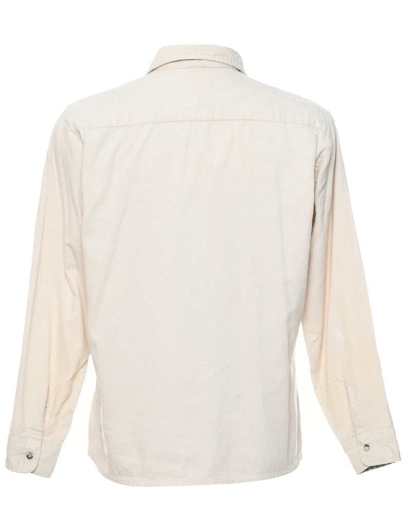 Corduroy White Shirt - M