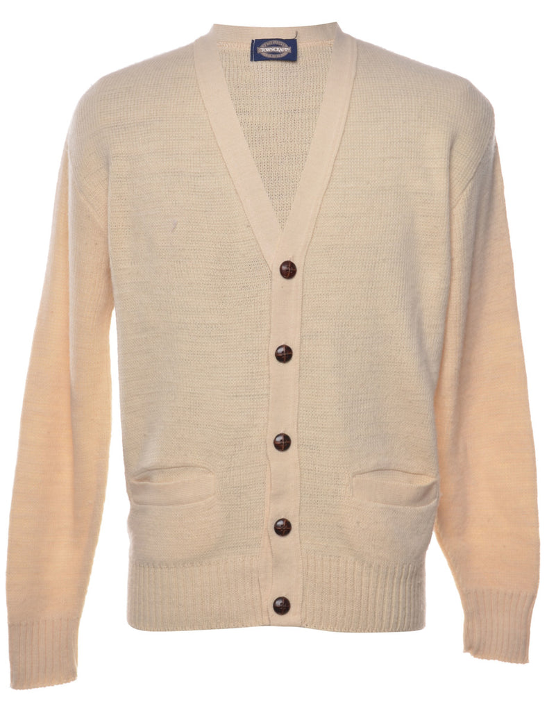 Cream Cardigan - M