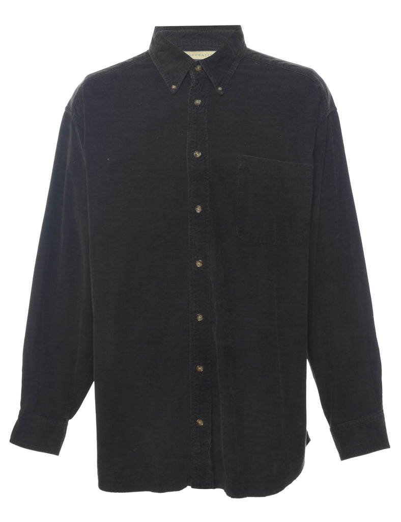 Dark Brown Corduroy Shirt - XL