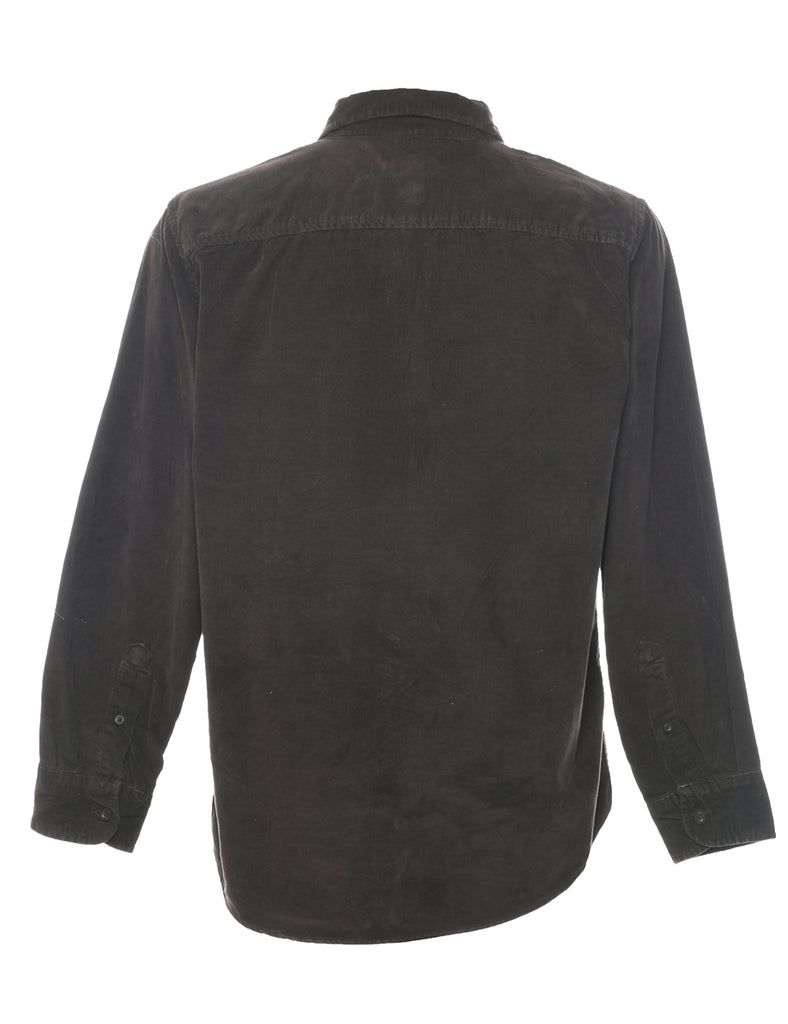 Dark Brown Corduroy Shirt - S