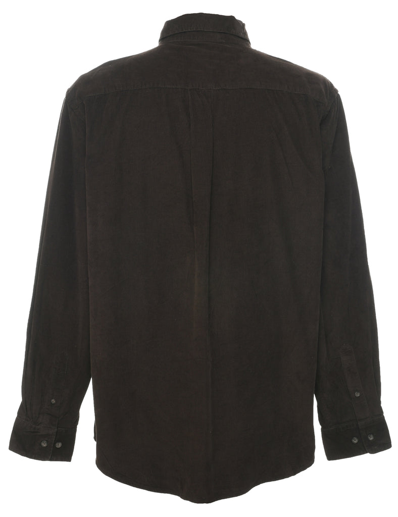 Dark Brown Corduroy Shirt - L