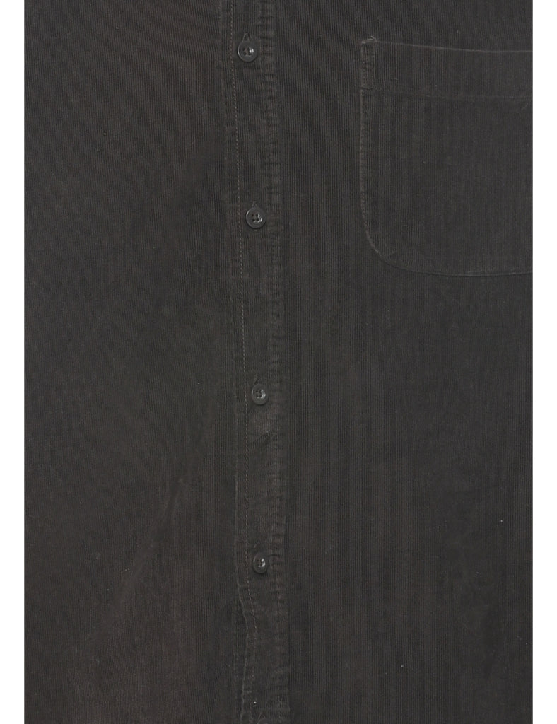 Dark Brown Corduroy Shirt - S