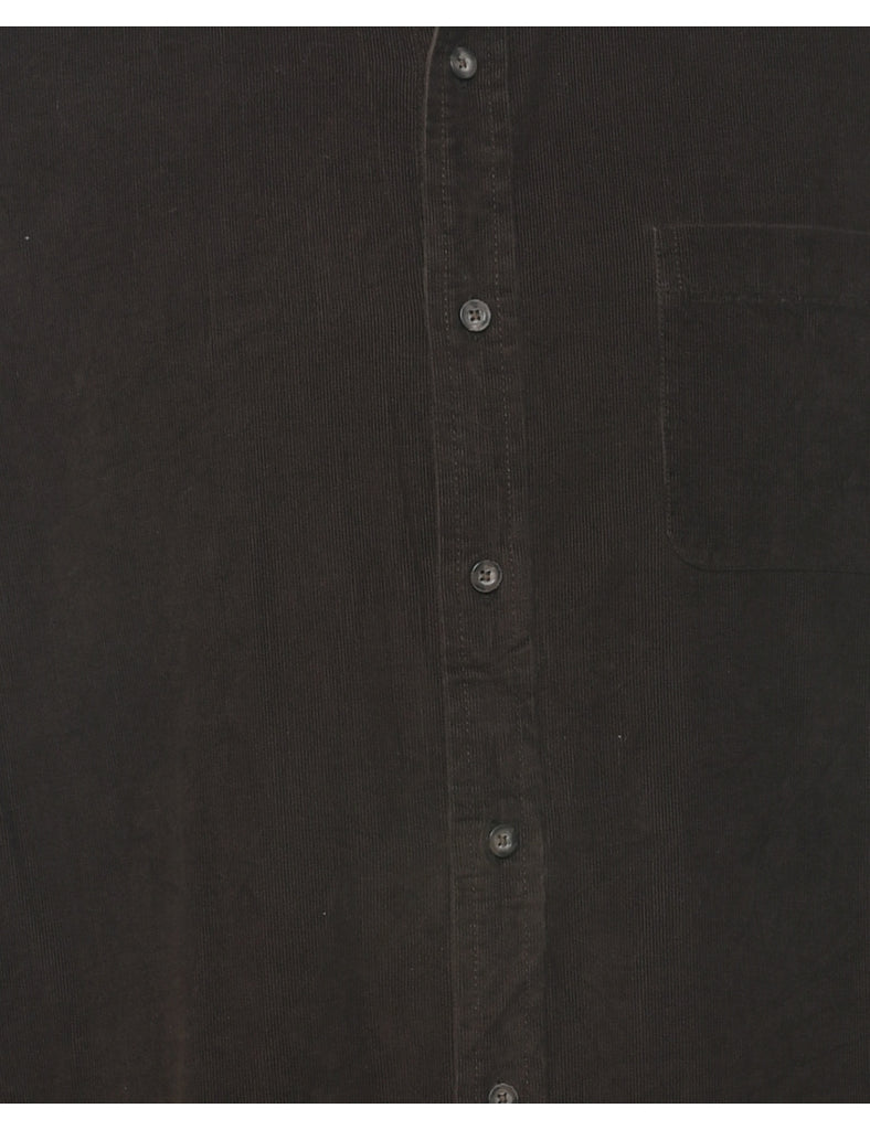 Dark Brown Corduroy Shirt - L