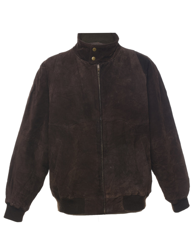 Dark Brown Suede Jacket - L