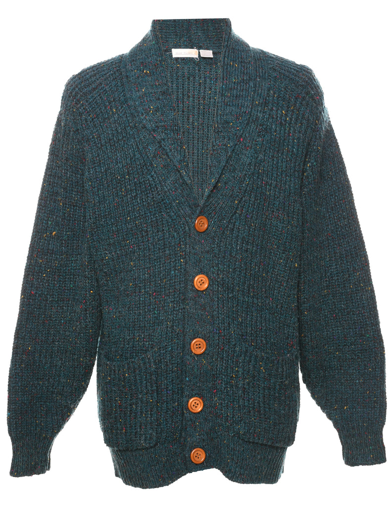 Dark Green Cardigan - L