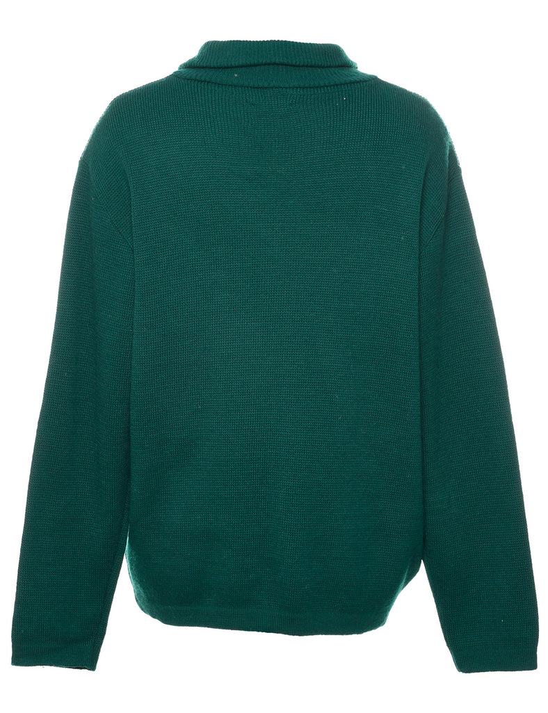 Dark Green Cardigan - L