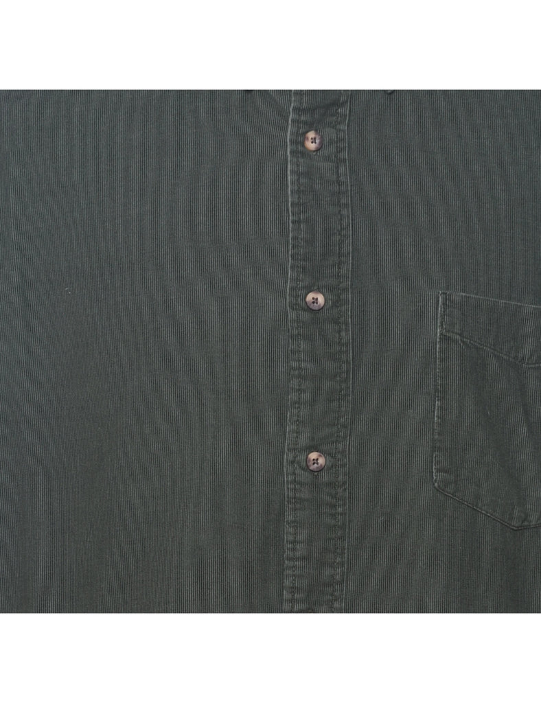 Dark Green Corduroy Shirt - L