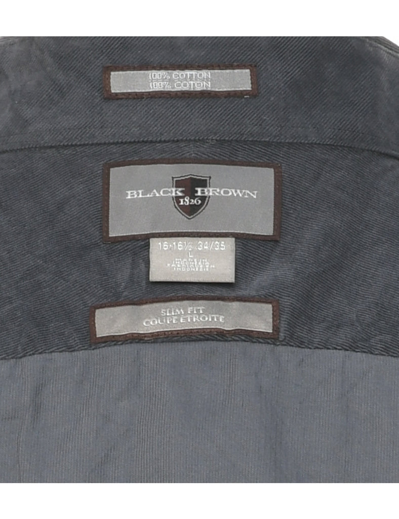 Dark Grey Corduroy Shirt - L