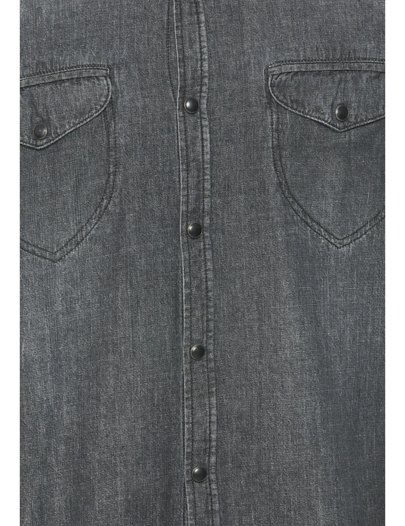 Dark Grey Denim Shirt - L