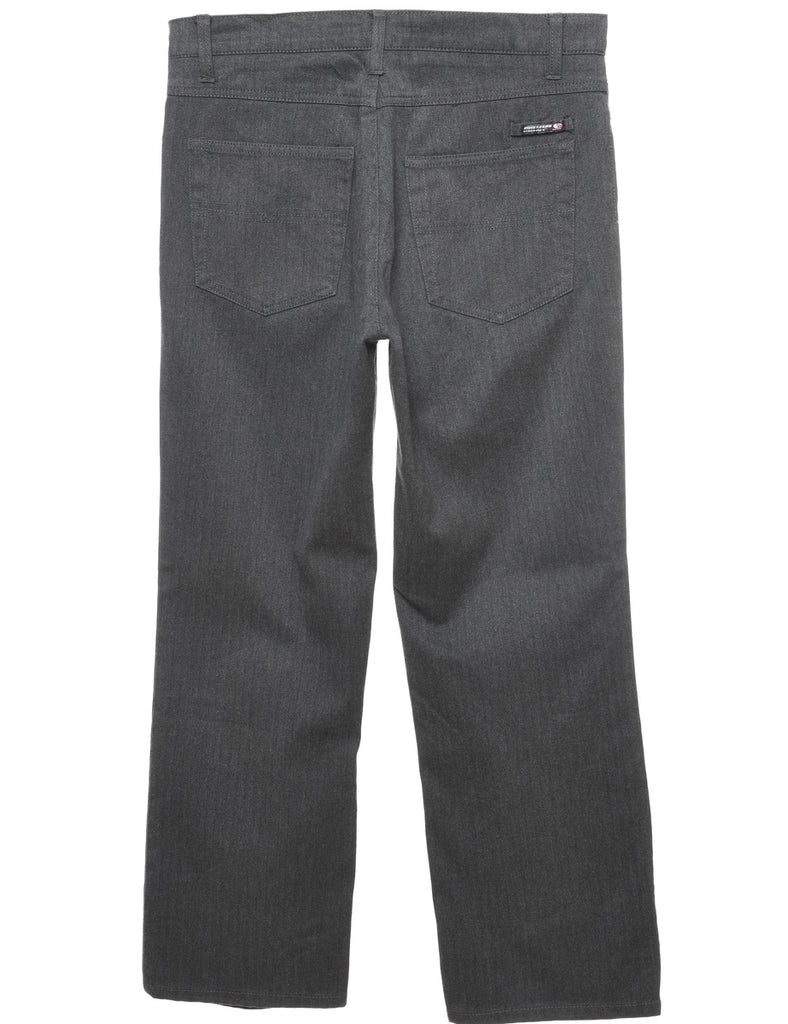 Dark Grey Straight-Fit Trousers - W32 L29